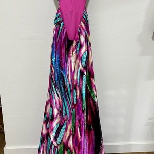 Vibrant Multicolor Maxi Dress